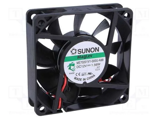 Ventilador: Dc, Transversal, 12vdc, 70x70x20mm, 49m3/H, 33dba, Vapo