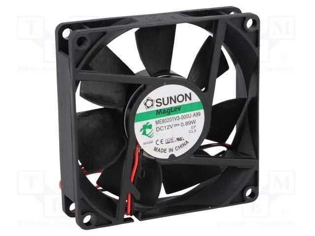 Ventilador: Dc, Transversal, 12vdc, 80x80x20mm, 49,27m3/H, 30dba