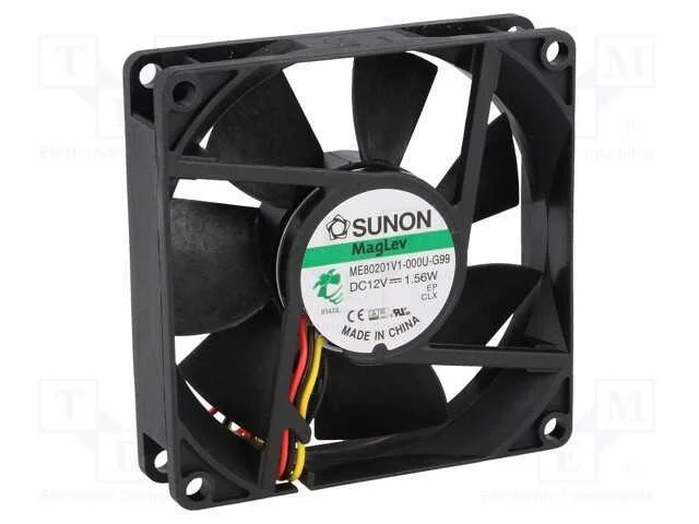 Ventilador: Dc, Transversal, 12vdc, 80x80x20mm, 61,16m3/H, 38dba