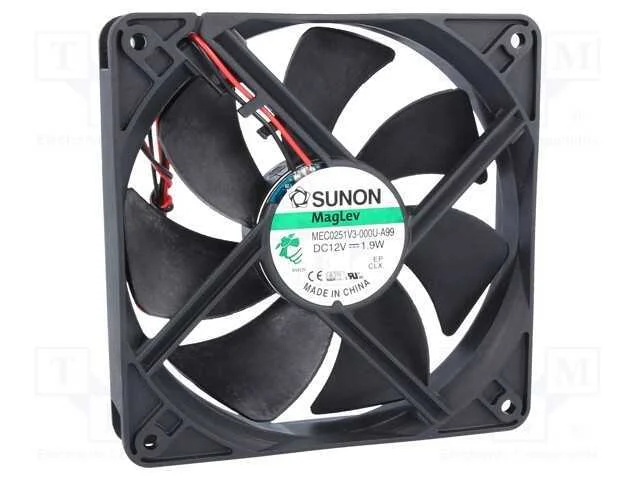 Ventilador: Dc, Transversal, 12vdc, 120x120x25mm, 127,4m3/H, 34dba