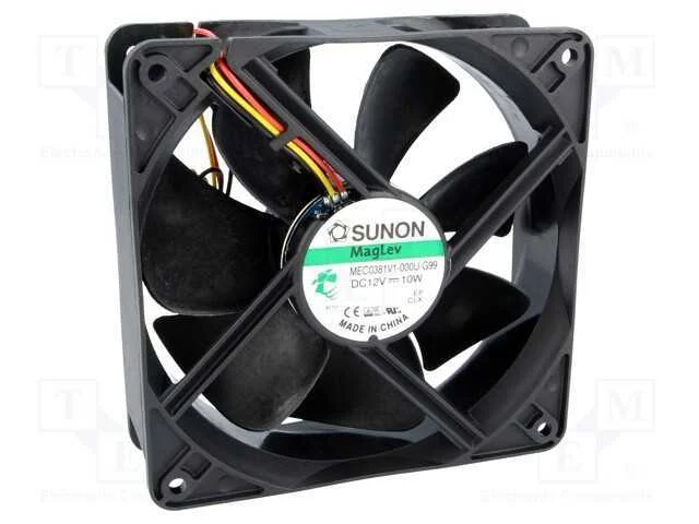 Ventilador: Dc, Transversal, 12vdc, 120x120x38mm, 234,46m3/H, Vapo