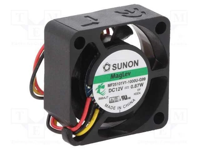 Ventilador: Dc, Transversal, 12vdc, 25x25x10mm, 6,42m3/H, 26dba