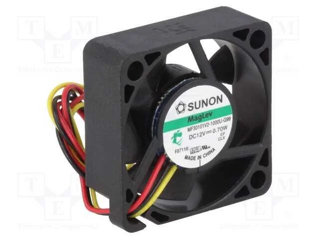 Ventilador: Dc, Transversal, 12vdc, 30x30x10mm, 7,77m3/H, 20dba