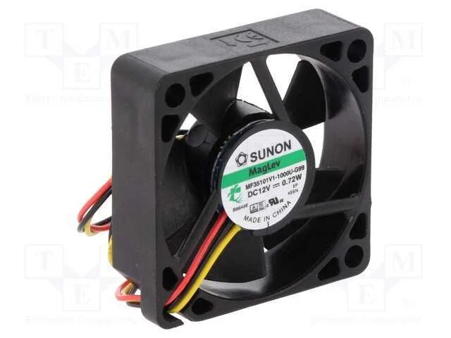 Ventilador: Dc, Transversal, 12vdc, 35x35x10mm, 12,17m3/H, 28dba