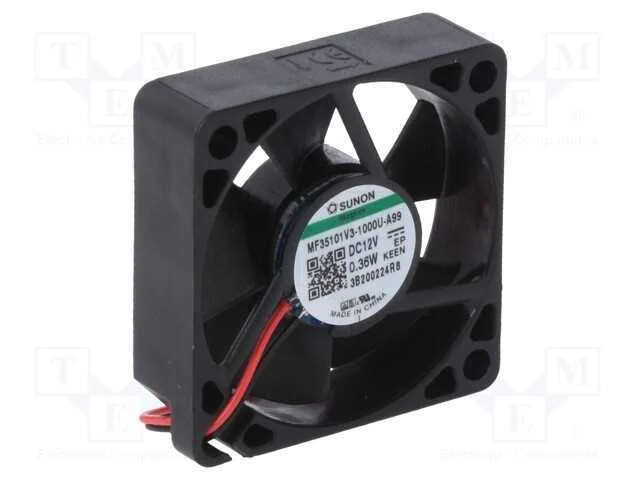 Ventilador: Dc, Transversal, 12vdc, 35x35x10mm, 6,12m3/H, 12dba