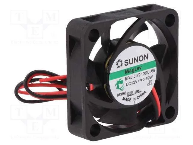 Ventilador: Dc, Transversal, 12vdc, 40x40x10mm, 11,89m3/H, 20,6dba