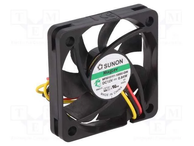 Ventilador: Dc, Transversal, 12vdc, 50x50x10mm, 23,32m3/H, 30,7dba
