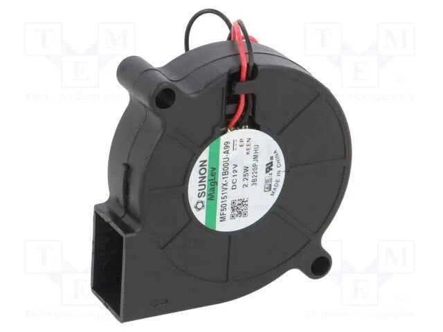 Ventilador: Dc, Blower, 12vdc, 51,7x51,6x15mm, 9,18m3/H, 42,2dba