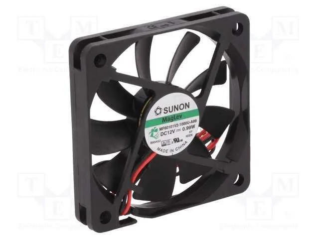 Ventilador: Dc, Transversal, 12vdc, 60x60x10mm, 24,17m3/H, 25dba