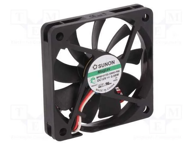 Ventilador: Dc, Transversal, 12vdc, 60x60x10mm, 20,62m3/H, 20,5dba