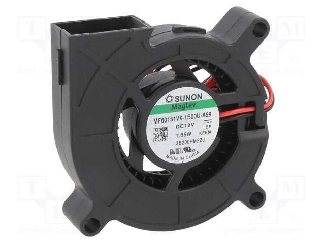 Ventilador: Dc, Blower, 12vdc, 60x60x15mm, 10,54m3/H, 37,7dba, Vapo