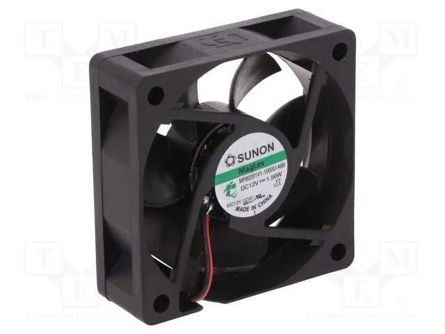 Ventilador: Dc, Transversal, 12vdc, 60x60x20mm, 38,87m3/H, 33,5dba