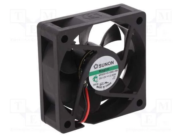 Ventilador: Dc, Transversal, 12vdc, 60x60x20mm, 43,1m3/H, 39dba