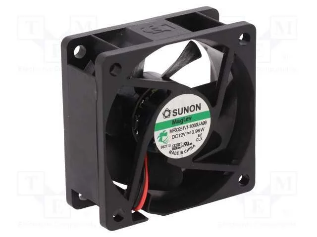 Ventilador: Dc, Transversal, 12vdc, 60x60x25mm, 39,72m3/H, 27dba
