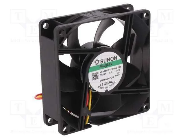 Ventilador: Dc, Transversal, 12vdc, 80x80x25mm, 69,29m3/H, 33dba