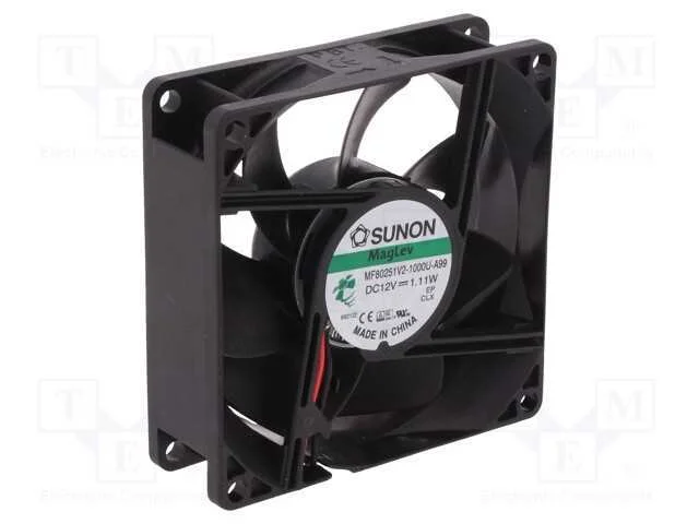 Ventilador: Dc, Transversal, 12vdc, 80x80x25mm, 62,53m3/H, 30dba