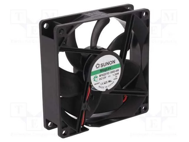 Ventilador: Dc, Transversal, 12vdc, 92x92x25mm, 76,05m3/H, 32dba