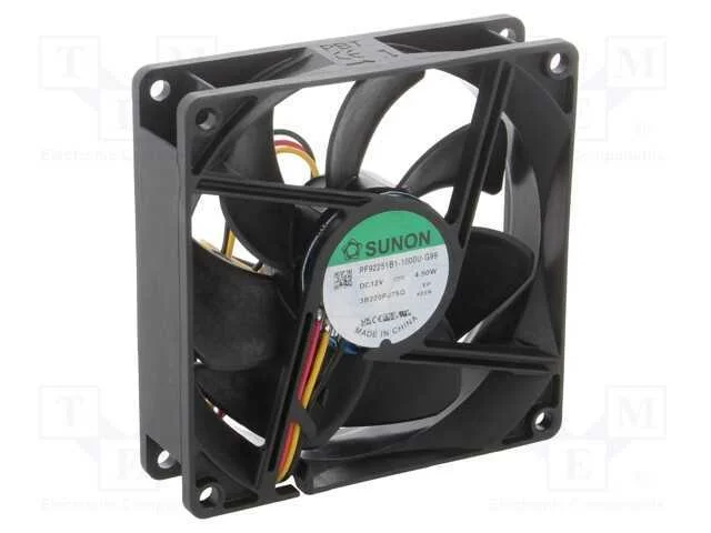 Ventilador: Dc, Transversal, 12vdc, 92x92x25mm, 127,4m3/H, 46,1dba
