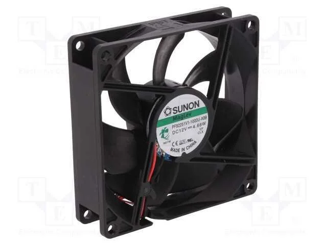 Ventilador: Dc, Transversal, 12vdc, 92x92x25mm, 126,75m3/H, Vapo