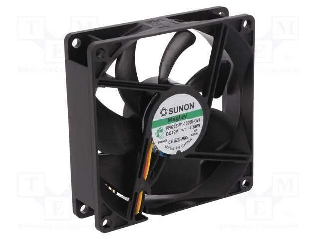 Ventilador: Dc, Transversal, 12vdc, 92x92x25mm, 126,75m3/H, Vapo