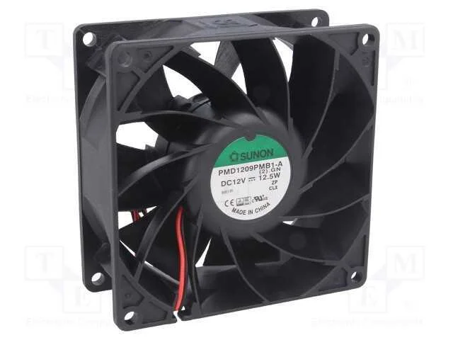 Ventilador: Dc, Transversal, 12vdc, 92x92x38mm, 204,21m3/H, 28awg