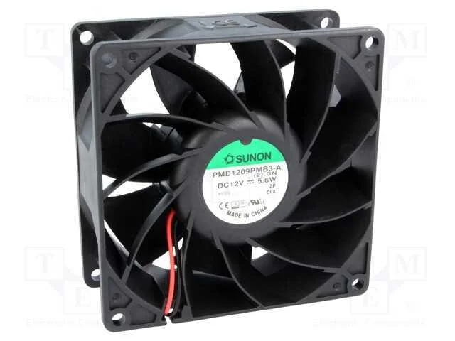 Ventilador: Dc, Transversal, 12vdc, 92x92x38mm, 155,79m3/H, 28awg
