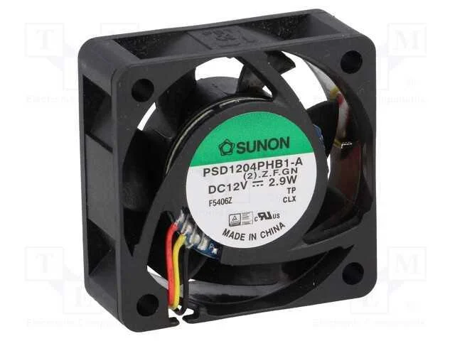 Ventilador: Dc, Transversal, 12vdc, 40x40x15mm, 23,78m3/H, 44,2dba