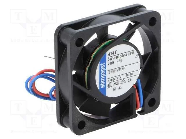 Ventilador: DC, transversal, 24VDC, 40x40x10mm, 9.