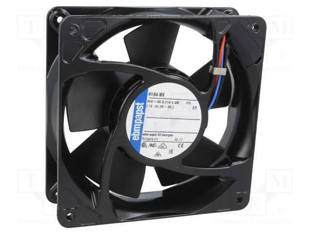 Ventilador: DC, transversal, 24VDC, 119x119x38mm,.