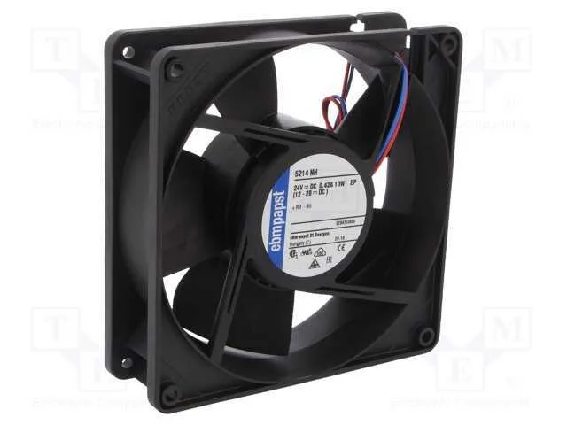 Ventilador: DC, transversal, 24VDC, 127x127x38mm,.