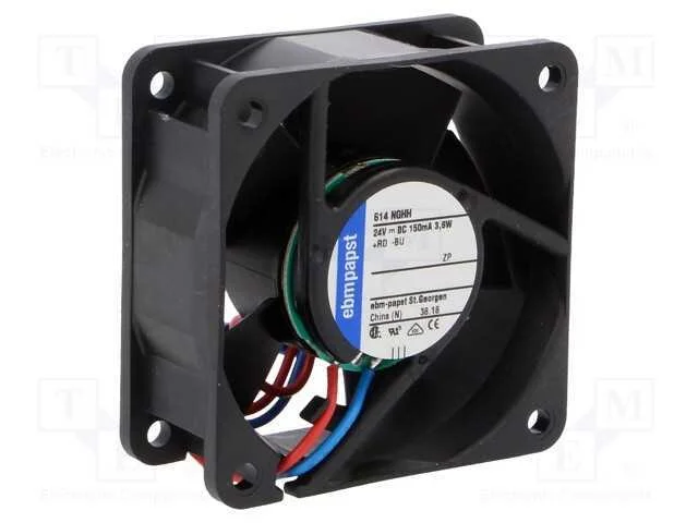 Ventilador: DC, transversal, 24VDC, 60x60x25mm, 5.