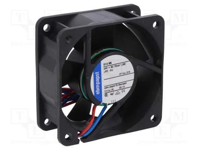 Ventilador: DC, transversal, 24VDC, 60x60x25mm, 4.