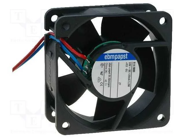 Ventilador: DC, transversal, 24VDC, 60x60x25mm, 5.