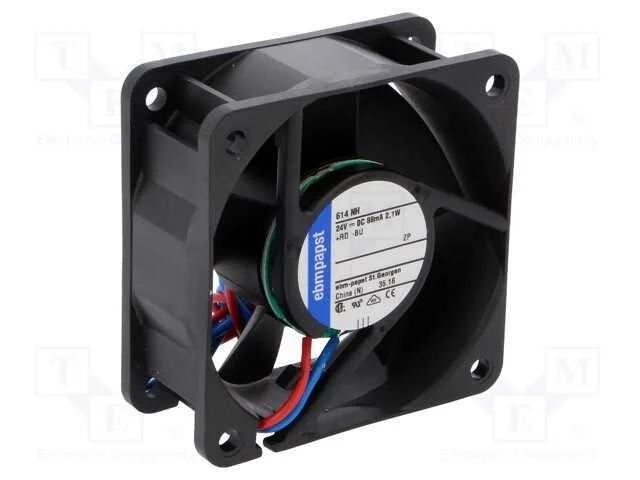 Ventilador: DC, transversal, 24VDC, 60x60x25mm, 4.