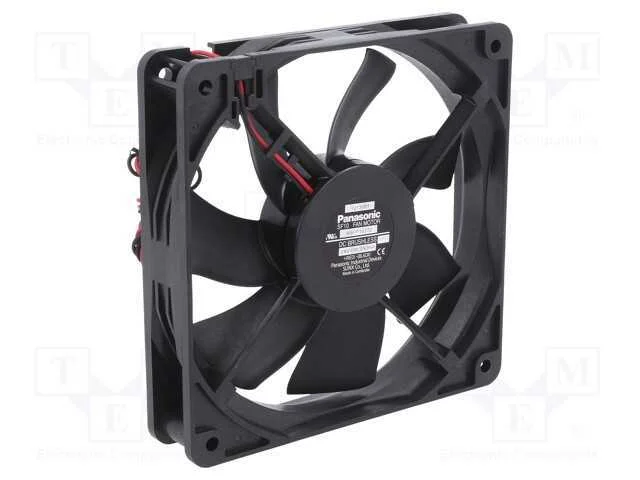 Ventilador: Dc, Transversal, 24vdc, 120x120x25mm,.