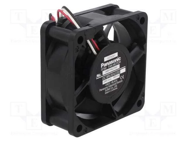 Ventilador: Dc, Transversal, 24vdc, 60x60x25mm, 2.