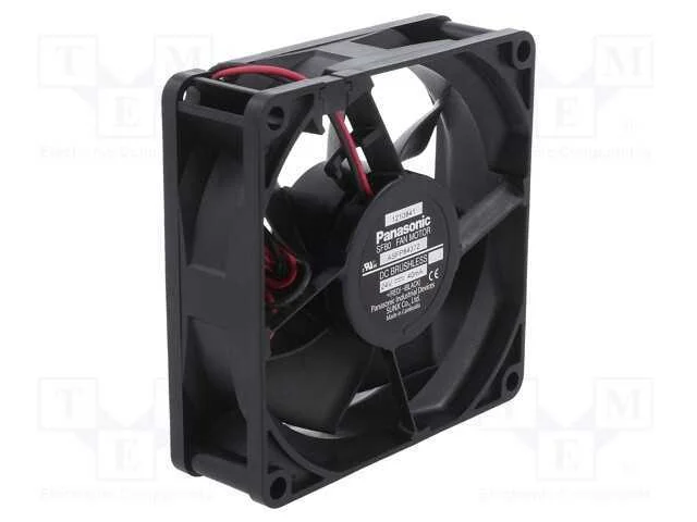 Ventilador: DC, transversal, 24VDC, 80x80x25mm, 4.