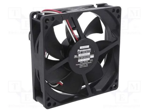 Ventilador: Dc, Transversal, 24vdc, 92x92x25mm, 5.