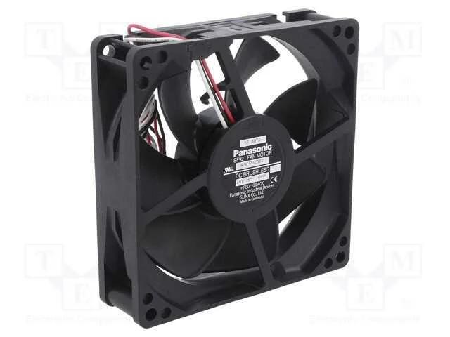 Ventilador: Dc, Transversal, 24vdc, 92x92x25mm, 6.
