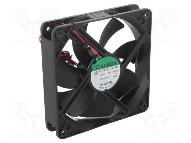 Ventilador: DC, transversal, 24VDC, 120x120x25mm,.