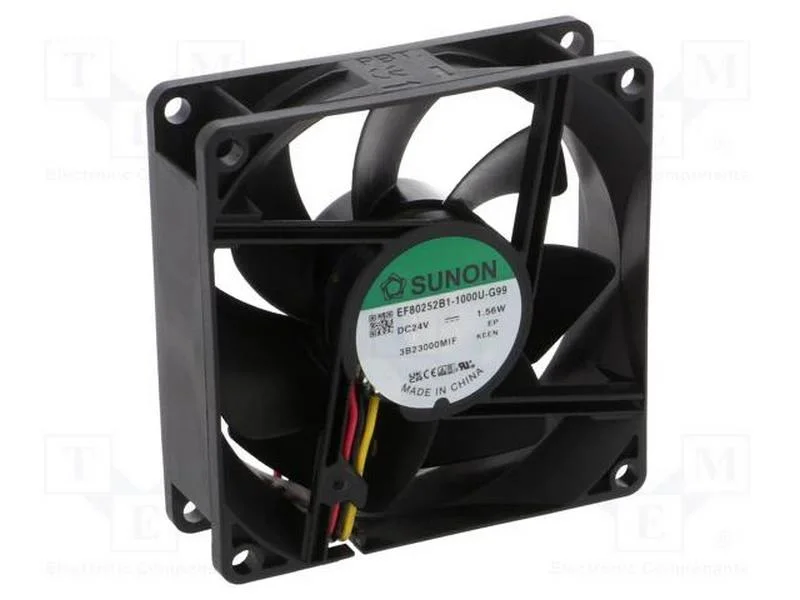Ventilador: DC, transversal, 24VDC, 80x80x25mm, 6.