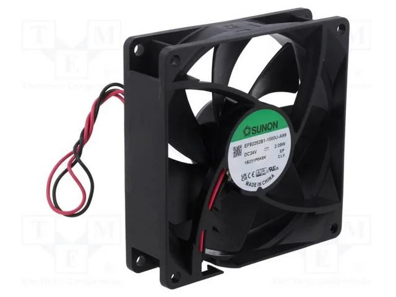 Ventilador: DC, transversal, 24VDC, 92x92x25mm, 8.