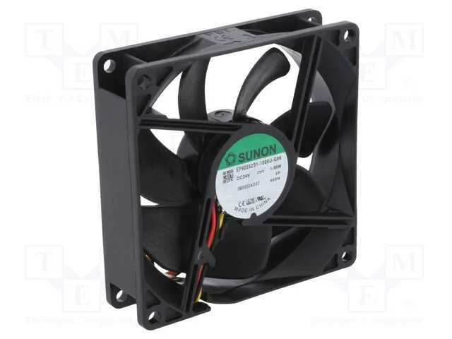 Ventilador: DC, transversal, 24VDC, 92x92x25mm, 8.