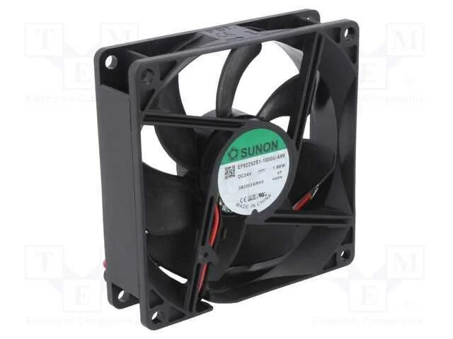 Ventilador: DC, transversal, 24VDC, 92x92x25mm, 8.