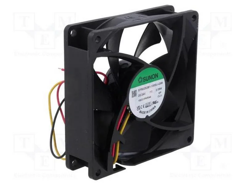 Ventilador: DC, transversal, 24VDC, 92x92x25mm, 8.