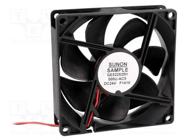 Ventilador: DC, transversal, 24VDC, 92x92x25mm, 1.