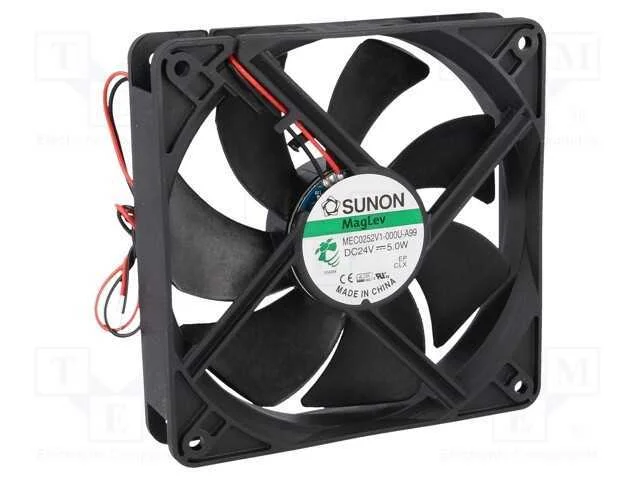 Ventilador: DC, transversal, 24VDC, 120x120x25mm,.