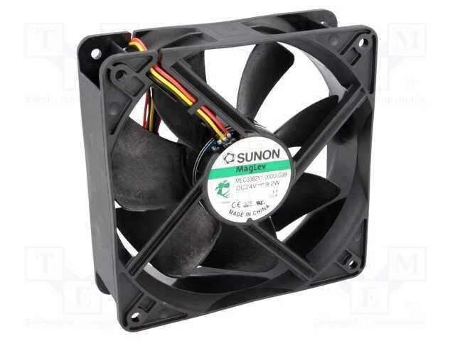 Ventilador: DC, transversal, 24VDC, 120x120x38mm,.