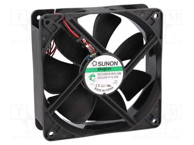 Ventilador: DC, transversal, 24VDC, 120x120x38mm,.