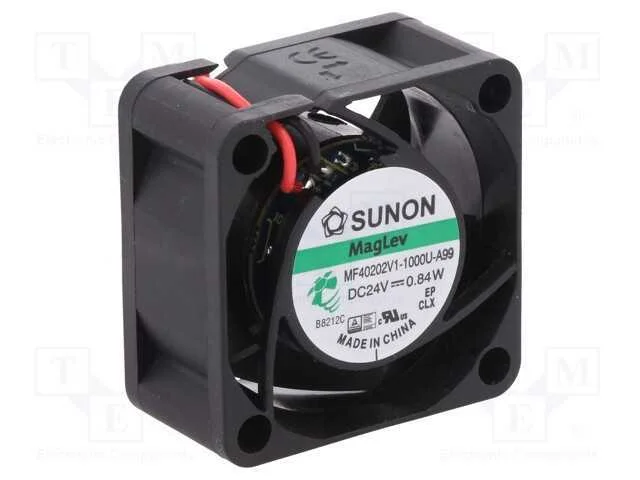 Ventilador: DC, transversal, 24VDC, 40x40x20mm, 1.